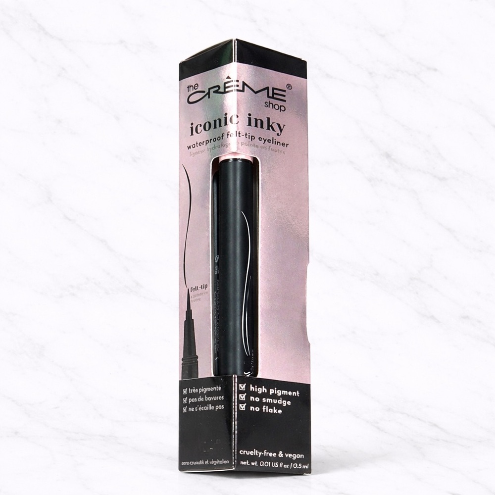 The Crème Shop Iconic Inky Waterproof Felt Tip Eyeliner NIB